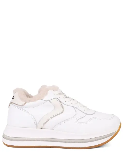 Кроссовки кожаные на меху VOILE BLANCHE
