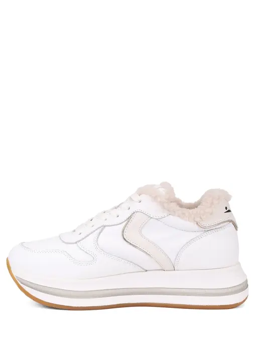 Кроссовки кожаные на меху VOILE BLANCHE