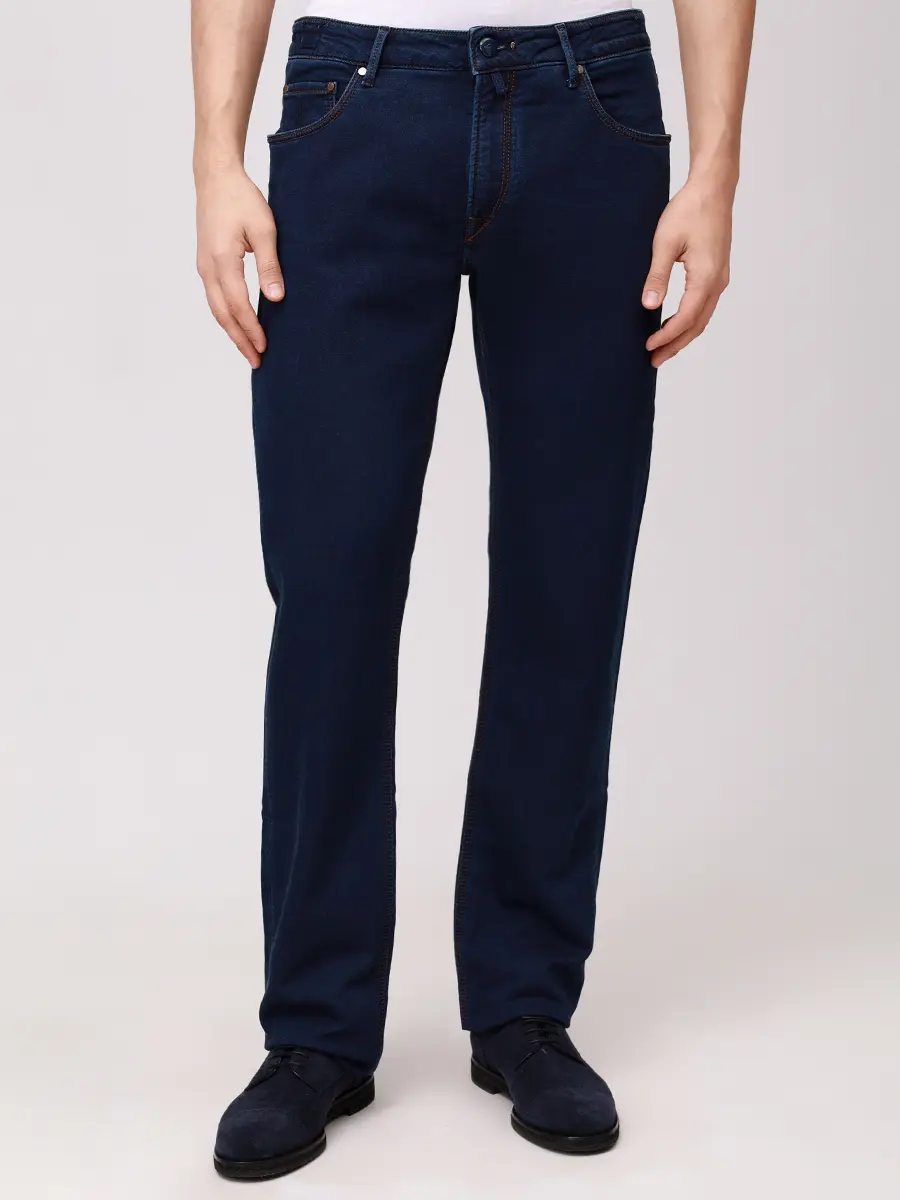 Джинсы из хлопка и шерсти