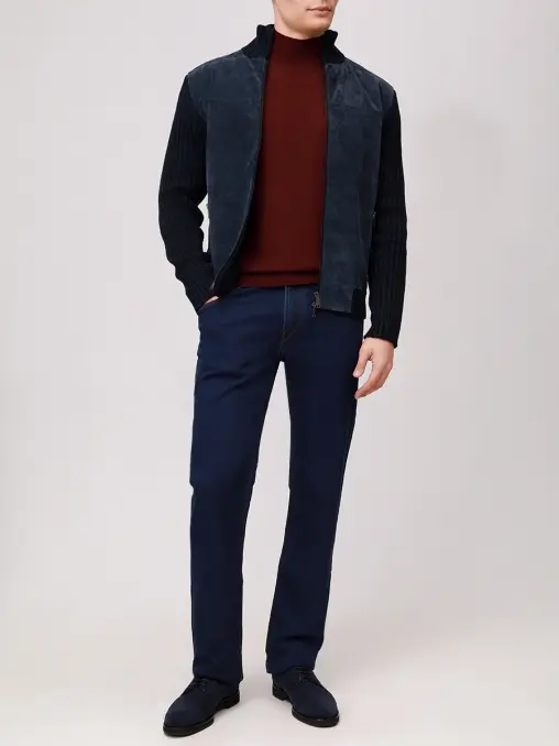 Джинсы из хлопка и шерсти HANDPICKED