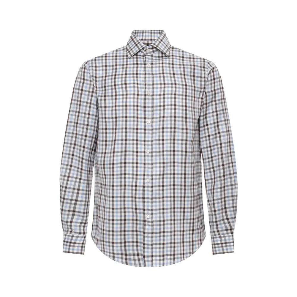 Рубашка Regular Fit из хлопка и лиоцелла