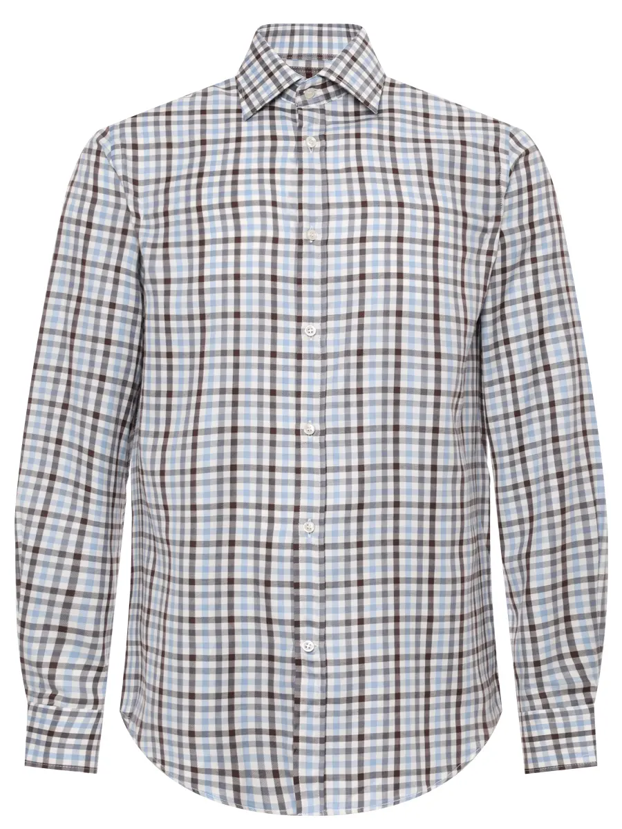 Рубашка Regular Fit из хлопка и лиоцелла