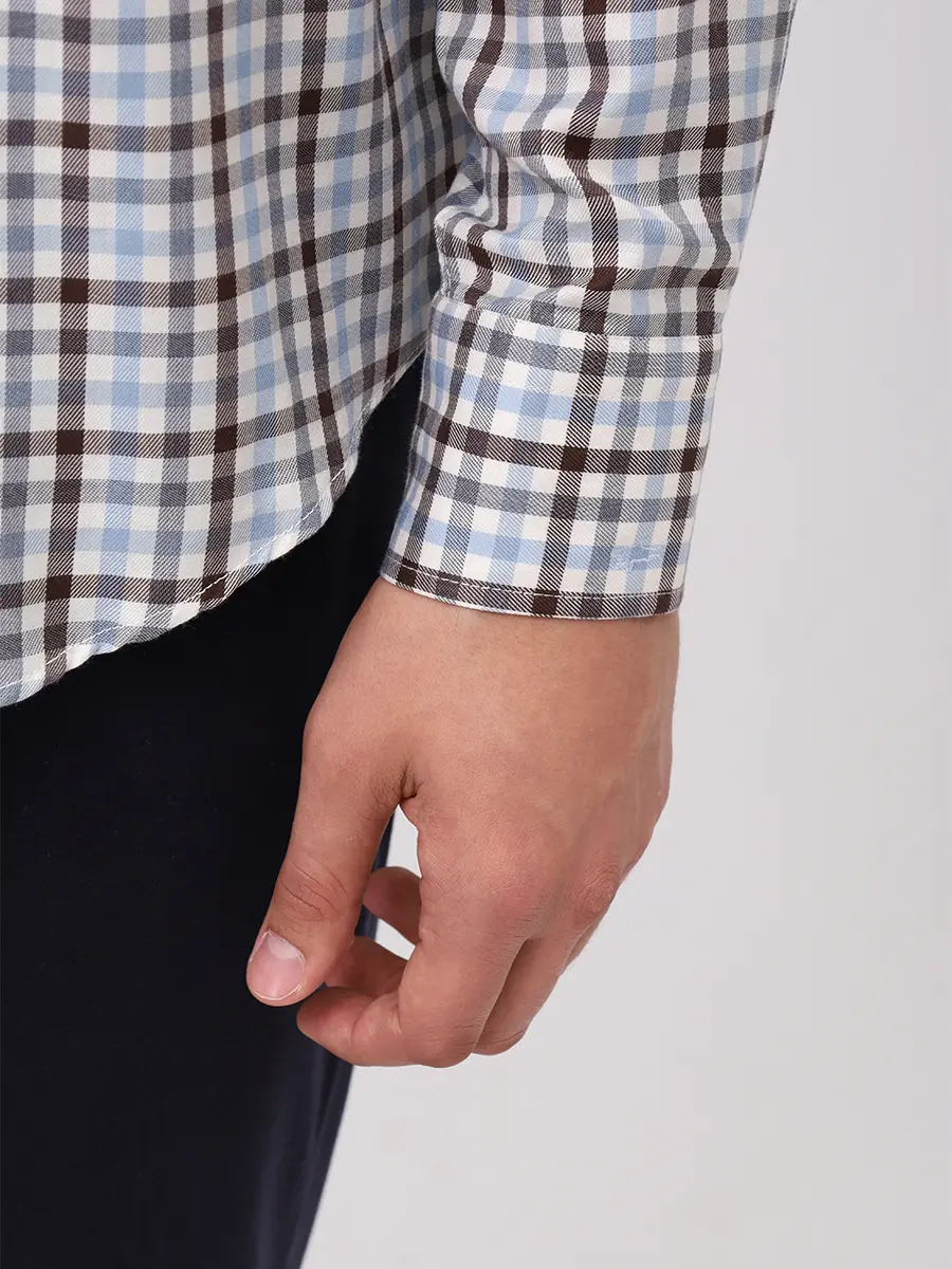 Рубашка Regular Fit из хлопка и лиоцелла