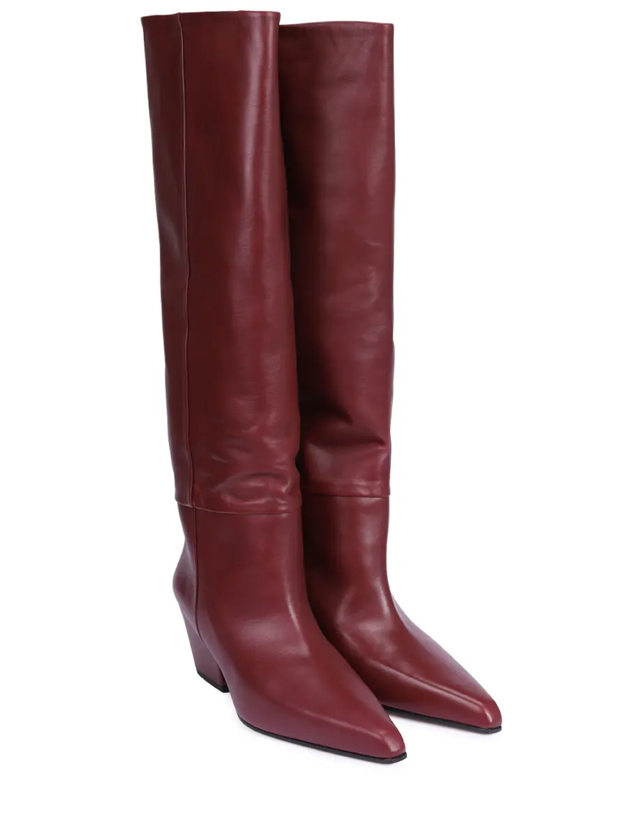 Сапоги кожаные