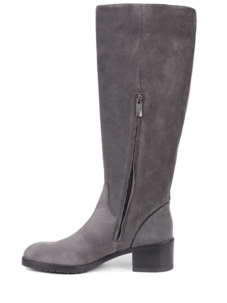 Сапоги замшевые