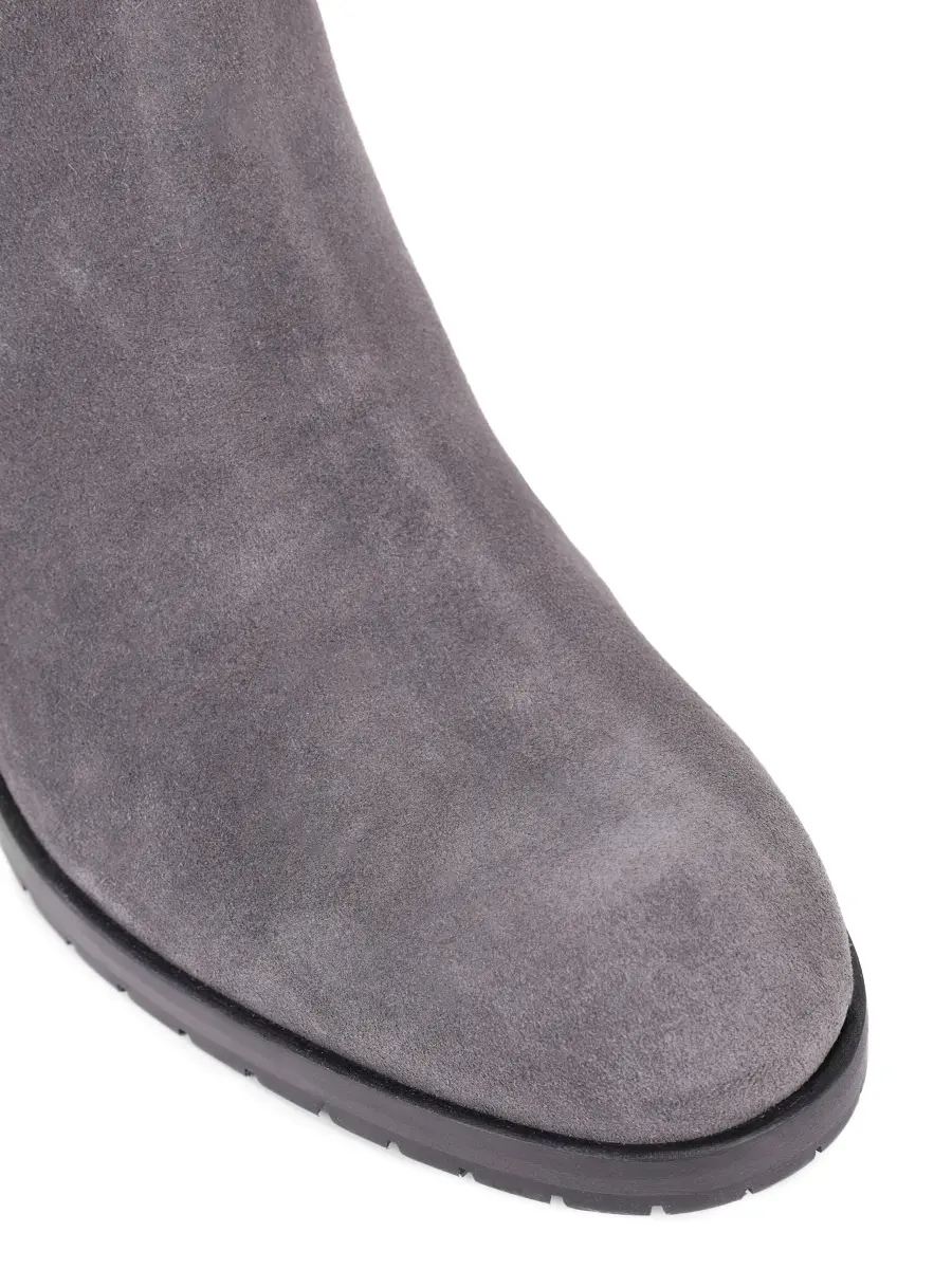 Сапоги замшевые