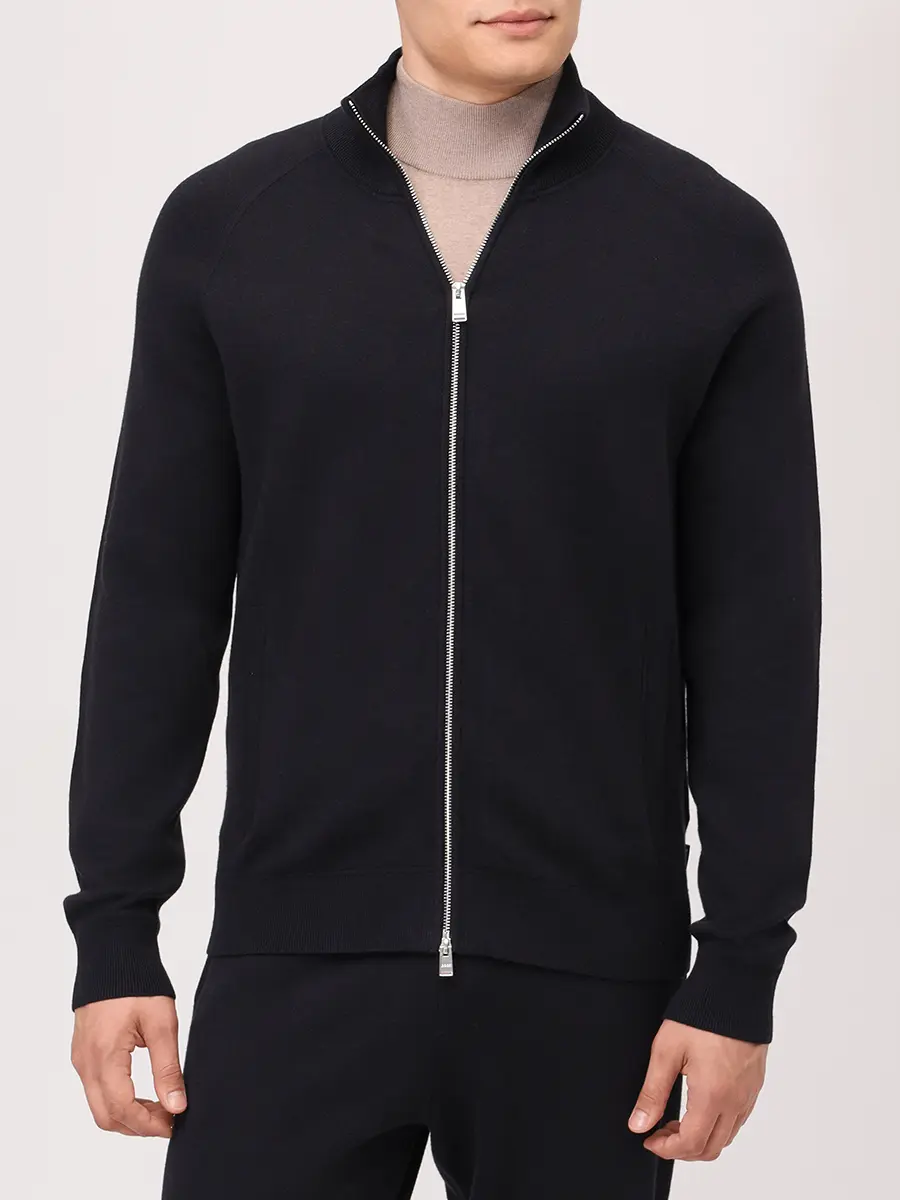 Кардиган из хлопка и шерсти