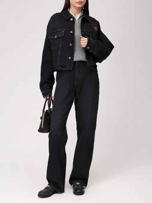 Поло хлопковое MIU MIU