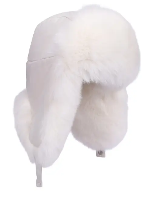 Шапка из меха лисы YVES SALOMON