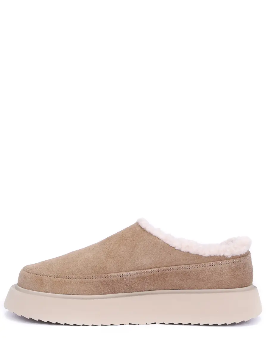 Сабо замшевые на меху