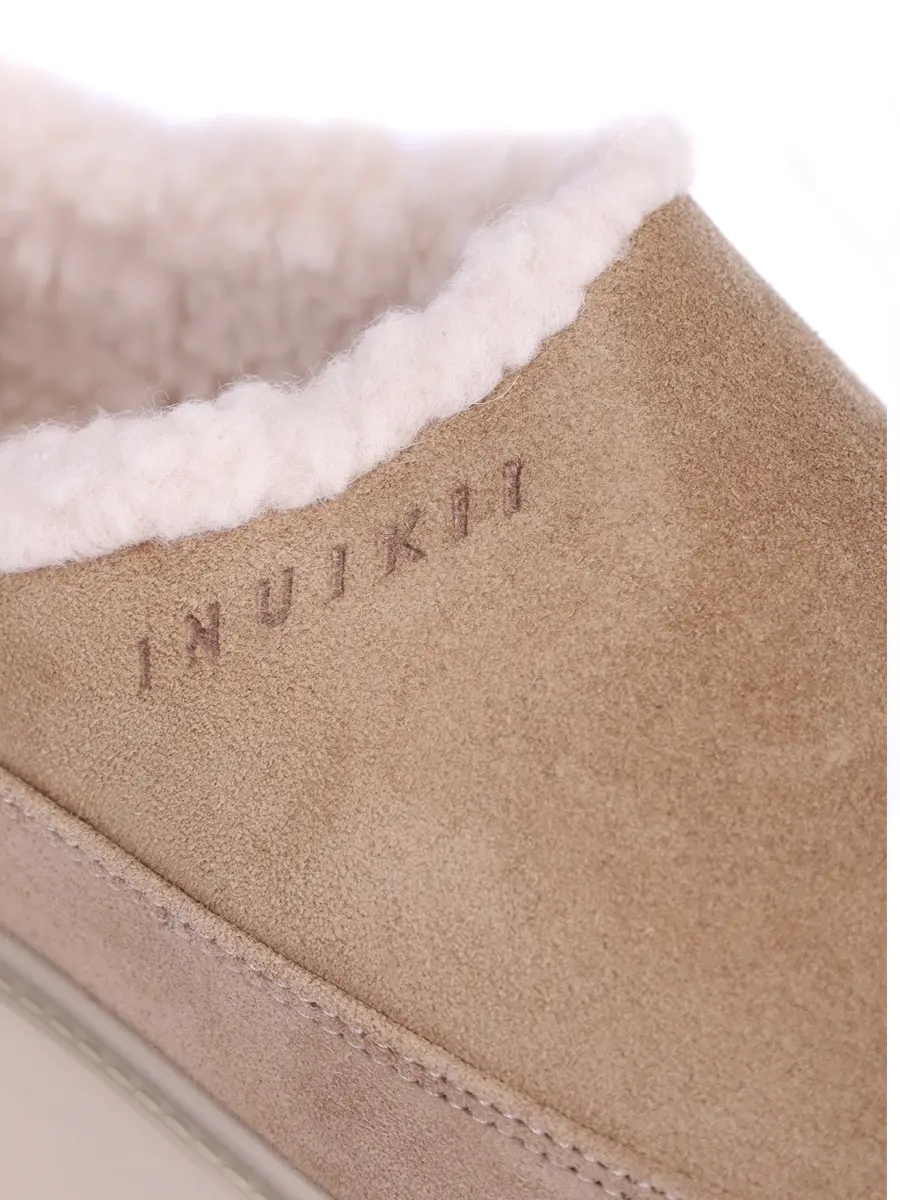 Сабо замшевые на меху