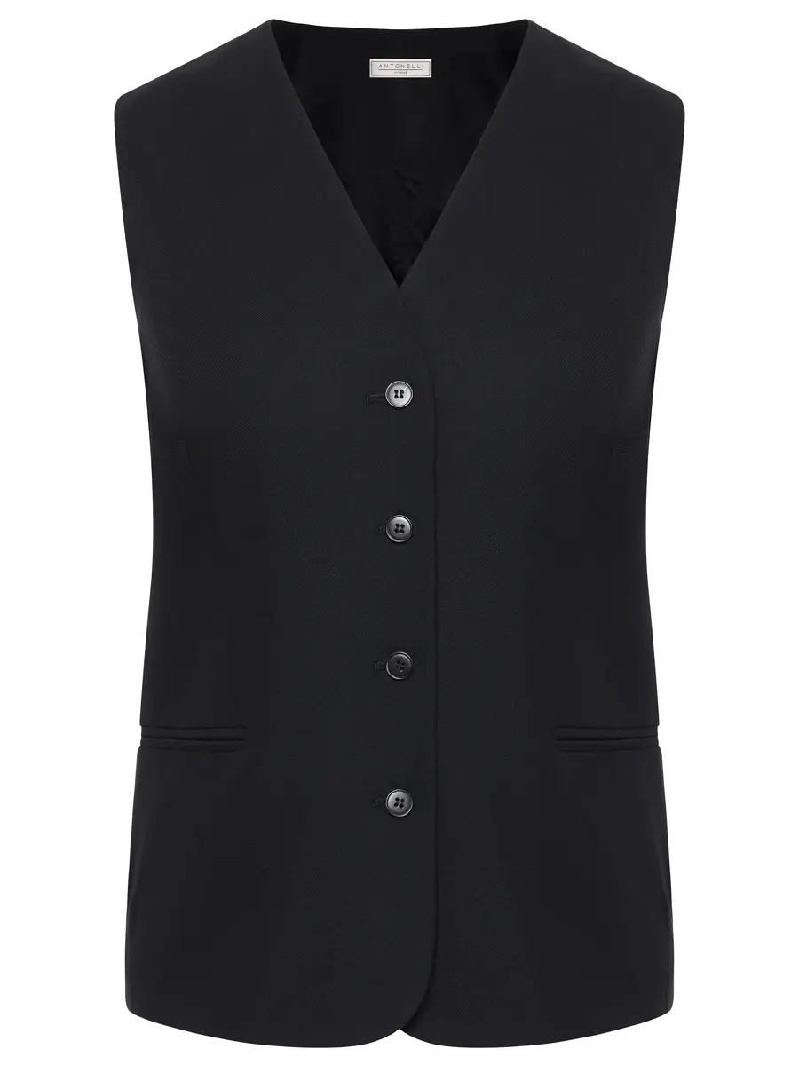Жилет однотонный