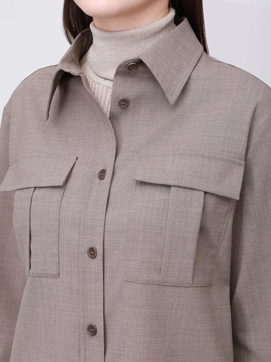 Рубашка шерстяная