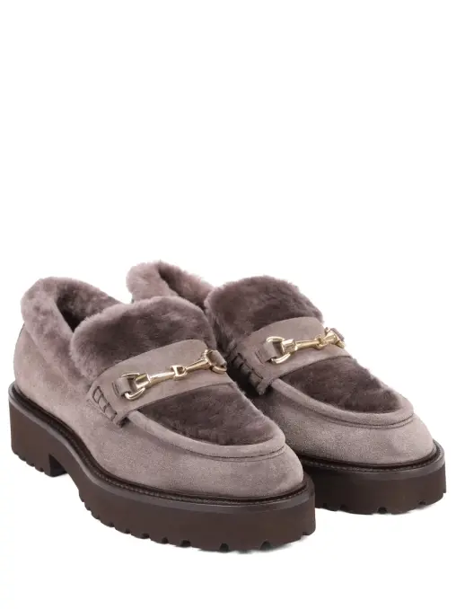 Лоферы комбинированные на меху DOUCAL`S