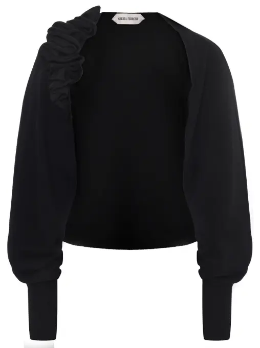 Болеро из шерсти и шелка ALBERTA FERRETTI