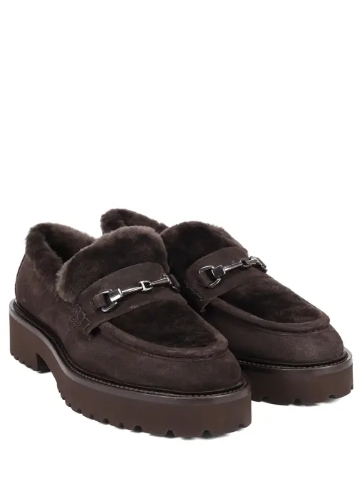 Лоферы комбинированные на меху DOUCAL`S