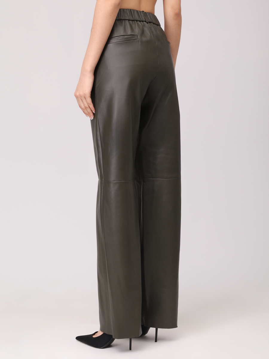 Брюки кожаные