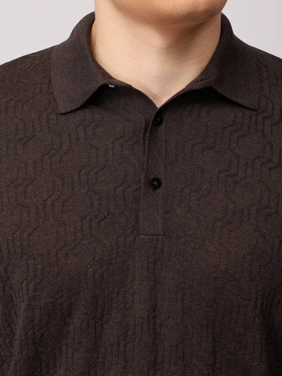 Поло из шерсти и шелка