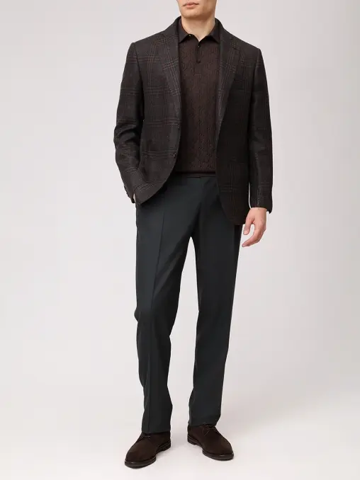 Поло из шерсти и шелка BERTOLO LUXURY MENSWEAR