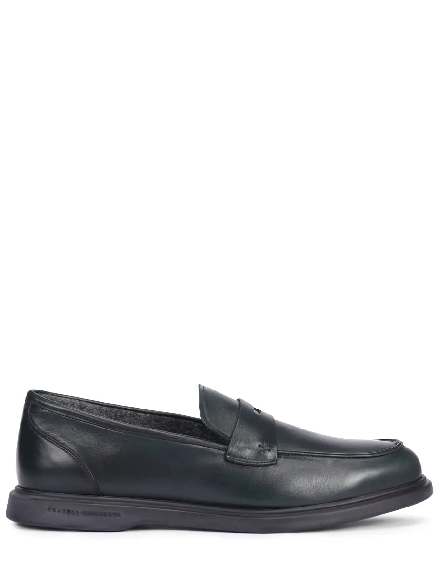 Лоферы кожаные на байке