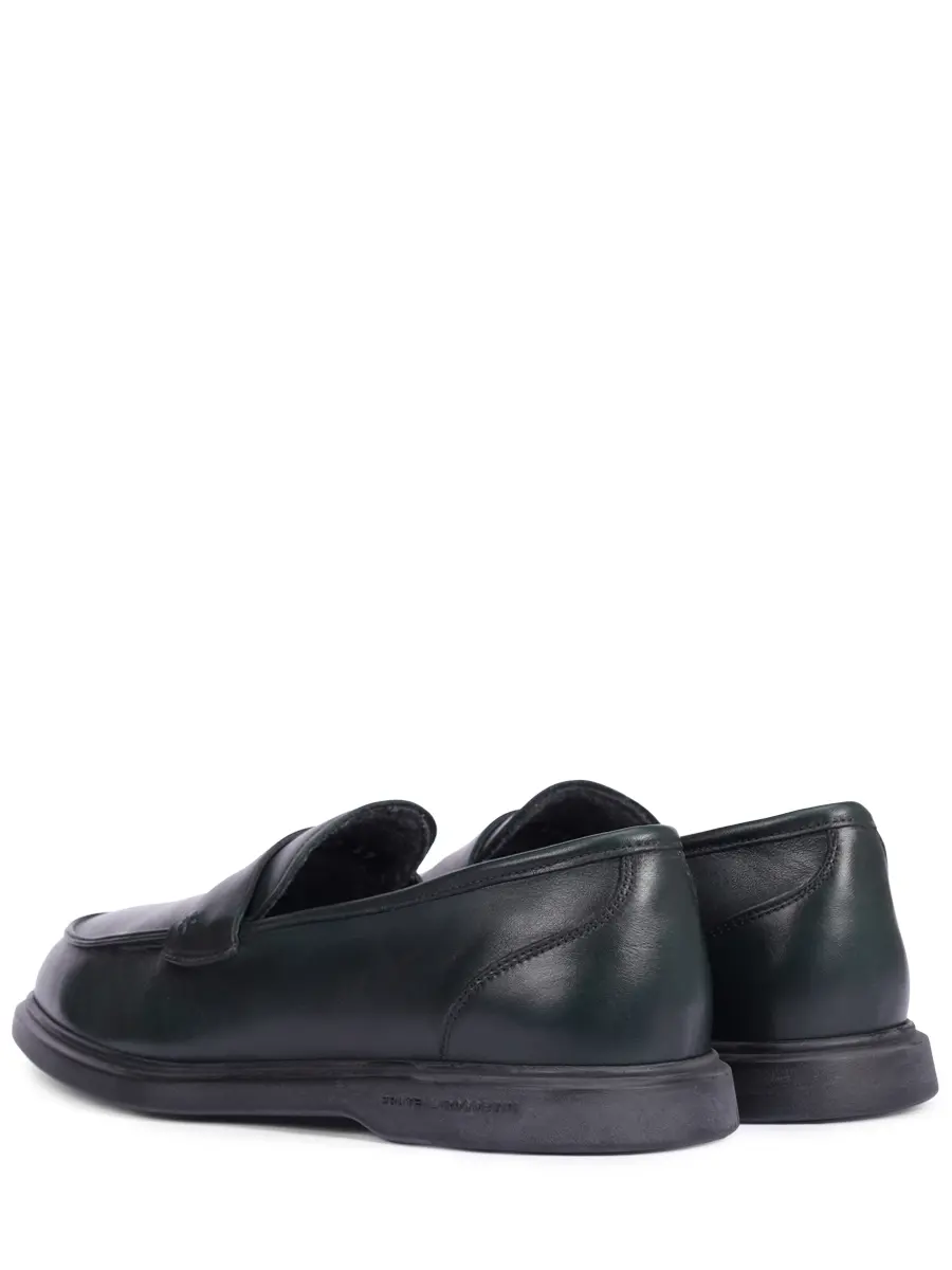 Лоферы кожаные на байке