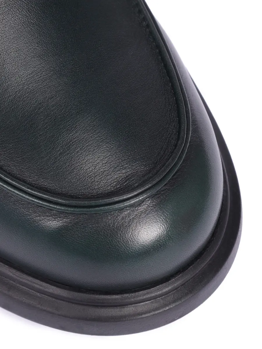 Лоферы кожаные на байке