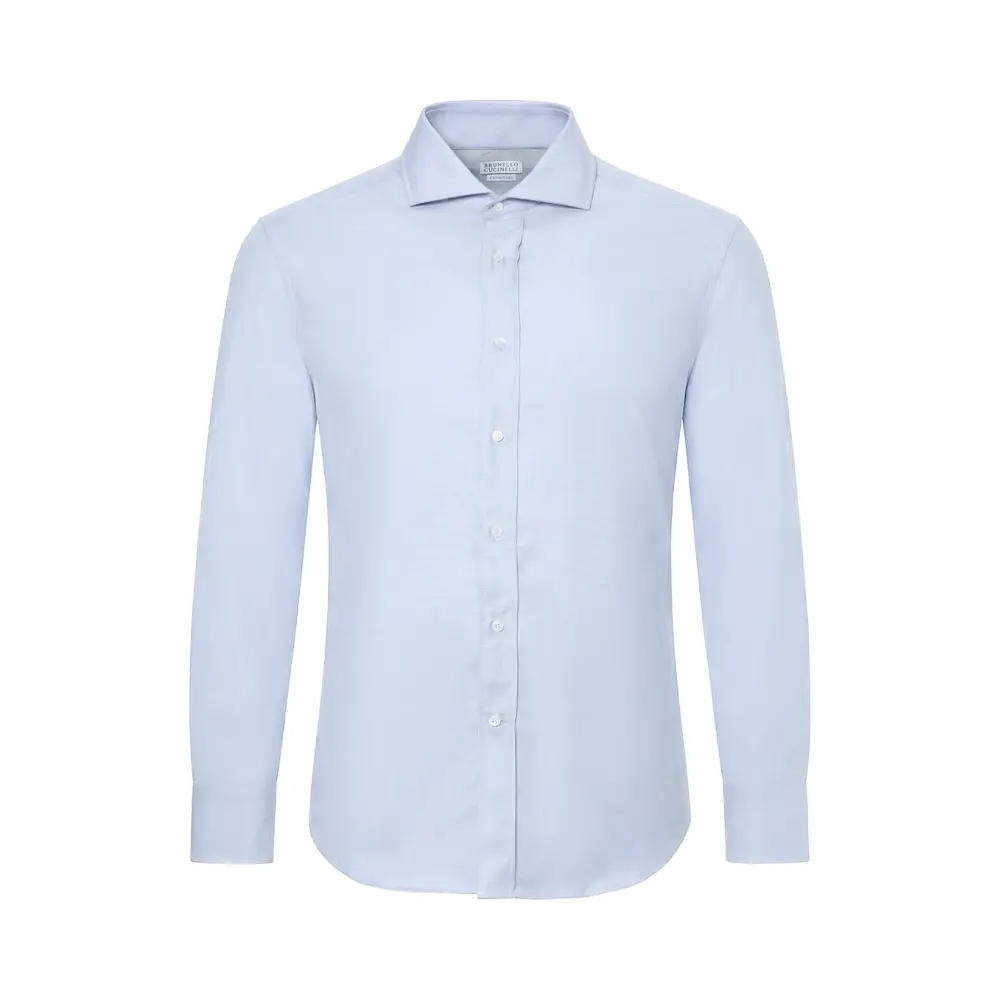 Рубашка Slim Fit из шерсти
