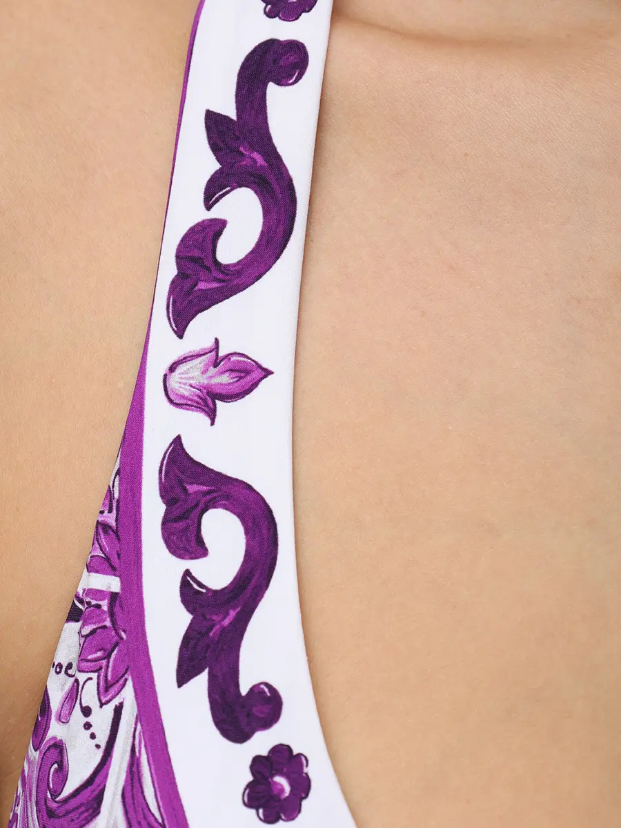 Купальник раздельный с принтом