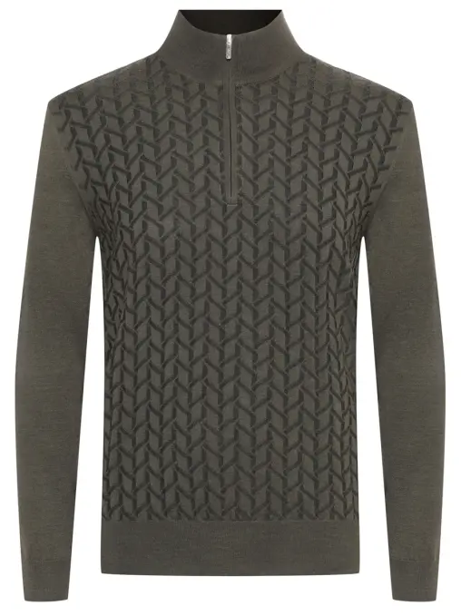 Джемпер из шерсти и шелка BERTOLO LUXURY MENSWEAR