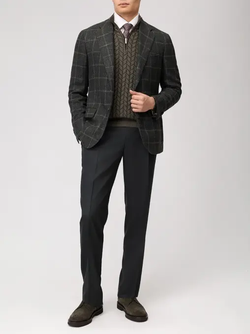 Джемпер из шерсти и шелка BERTOLO LUXURY MENSWEAR