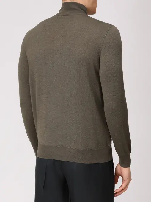 Джемпер из шерсти и шелка BERTOLO LUXURY MENSWEAR