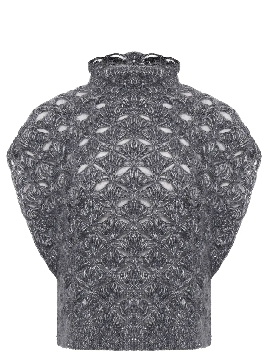 Жилет из мохера