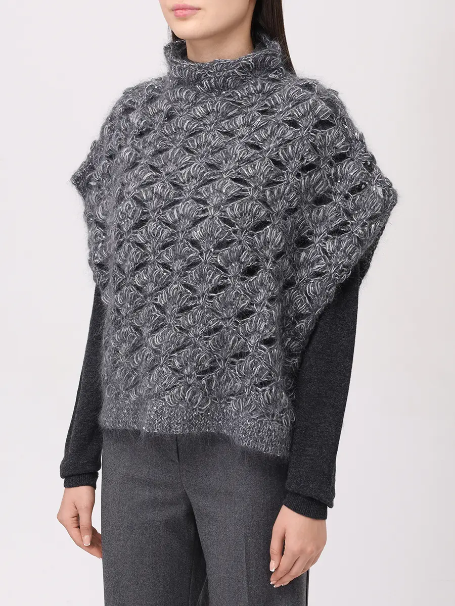 Жилет из мохера