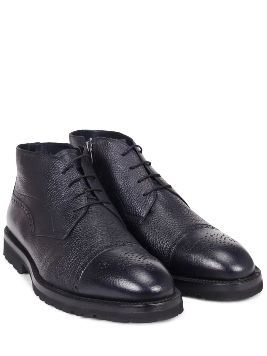 Ботинки кожаные на меху