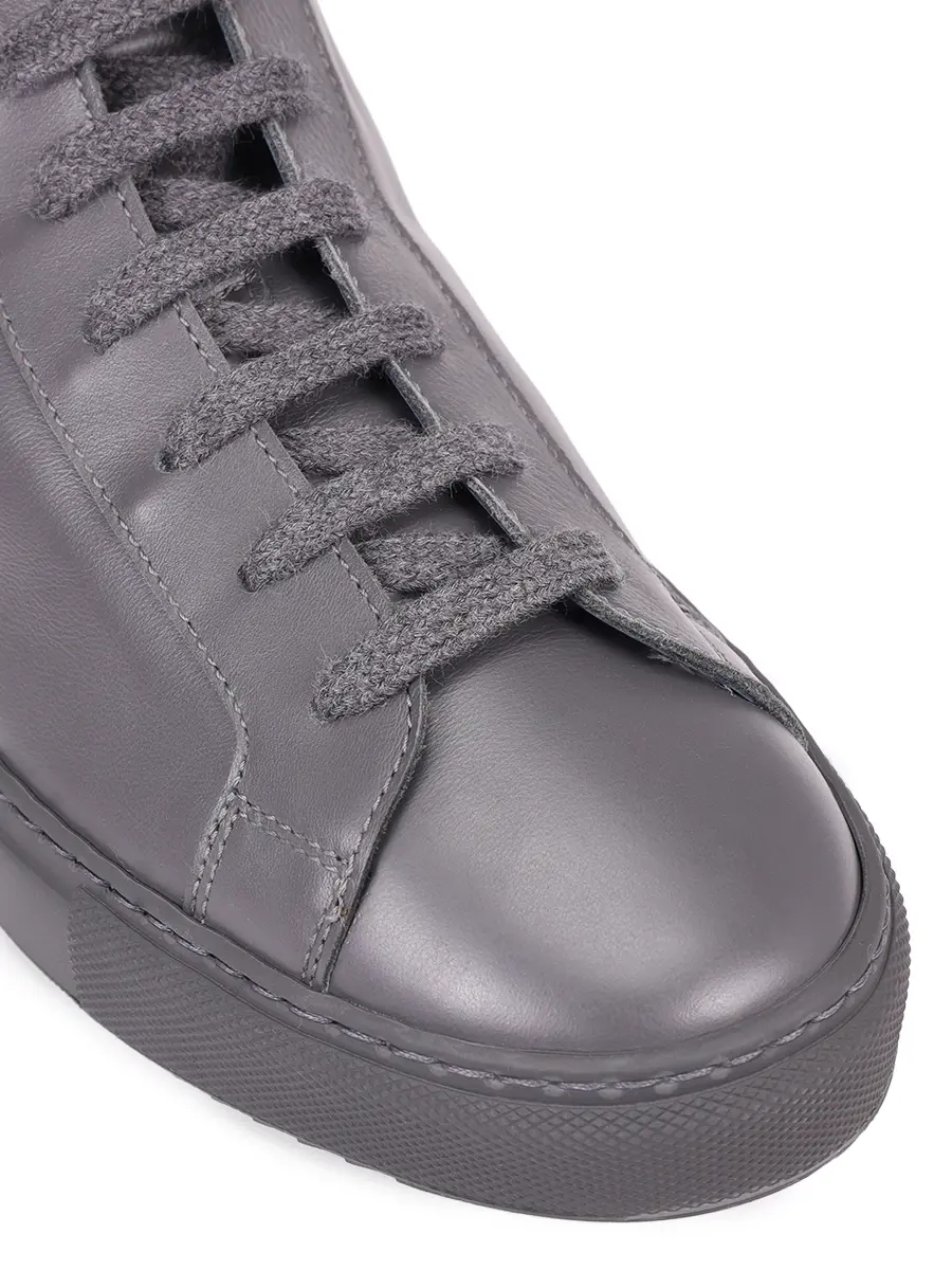 Кеды кожаные на меху