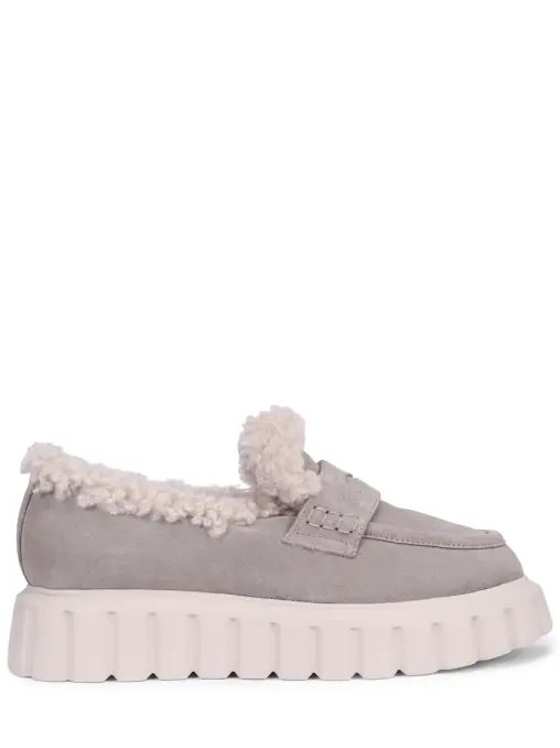 Лоферы замшевые на меху VOILE BLANCHE