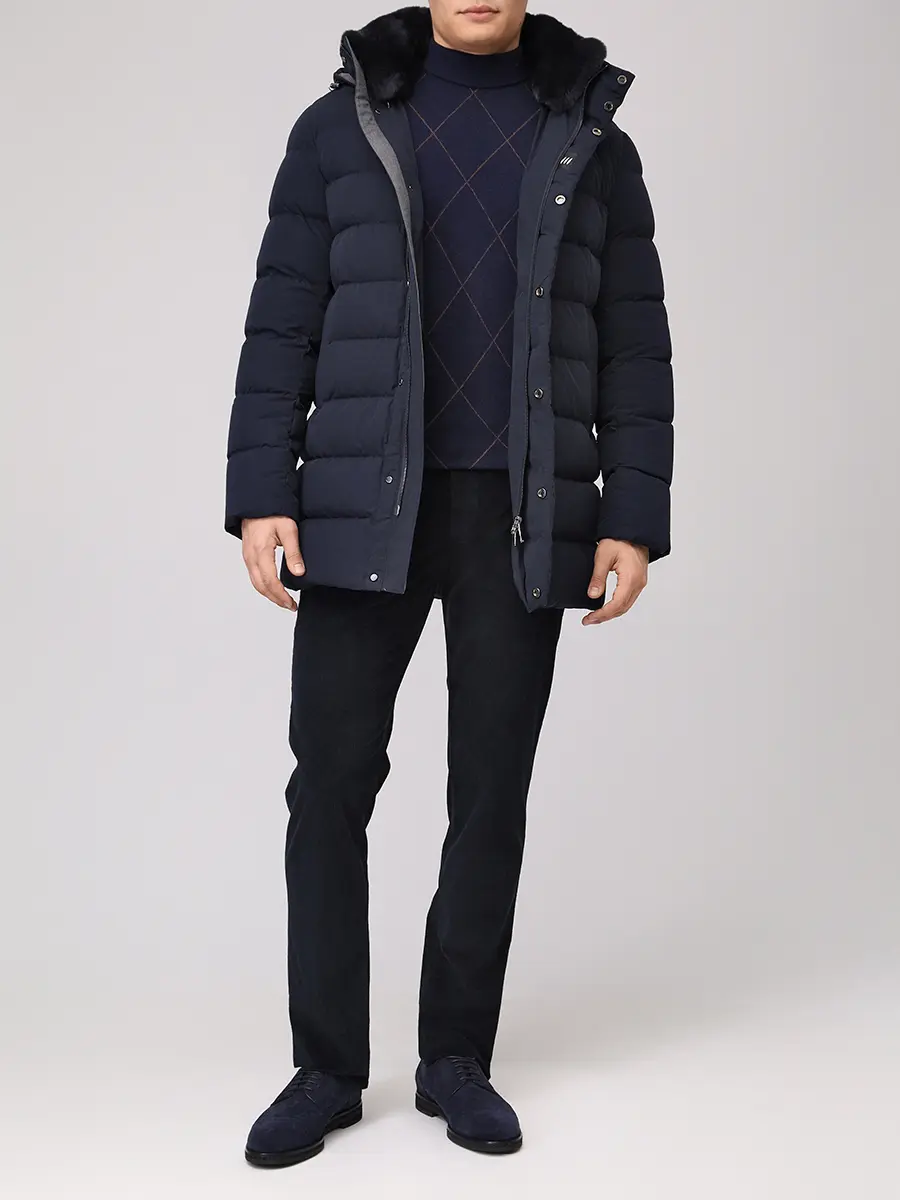 Пуховик стеганый