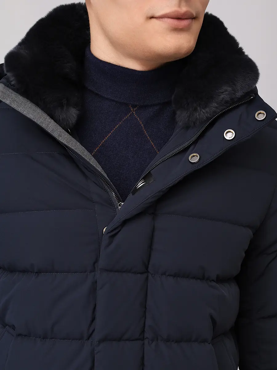 Пуховик стеганый