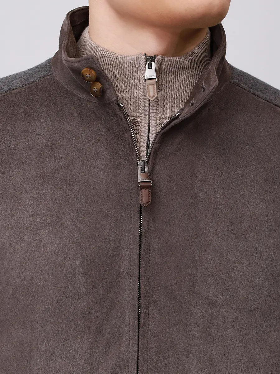 Бомбер комбинированный