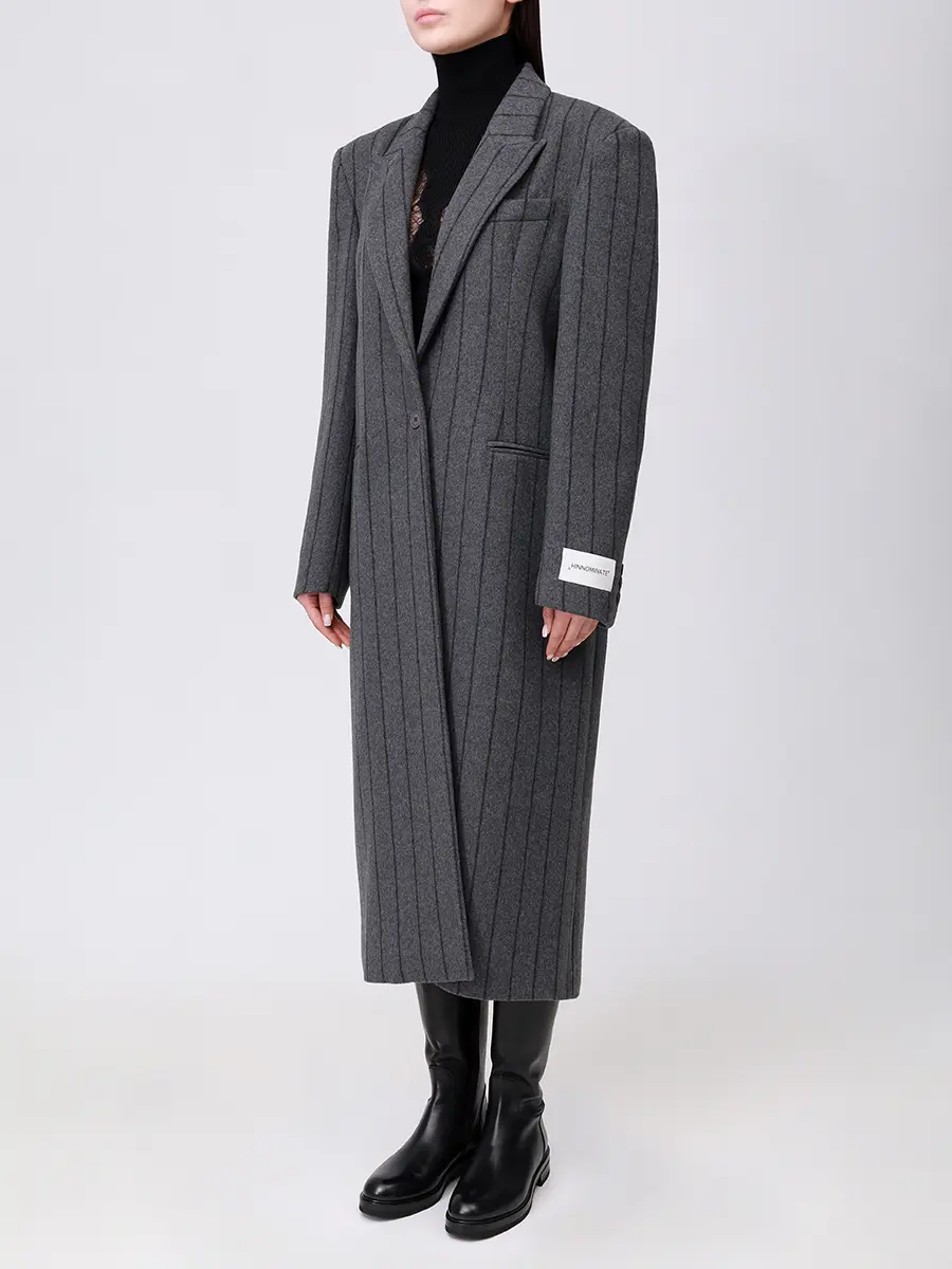 Пальто в полоску