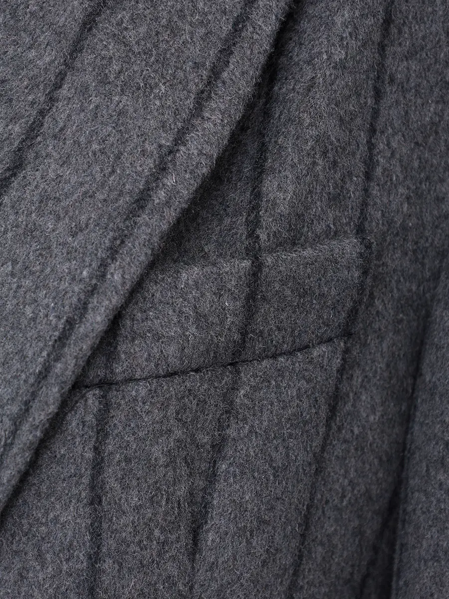 Пальто в полоску