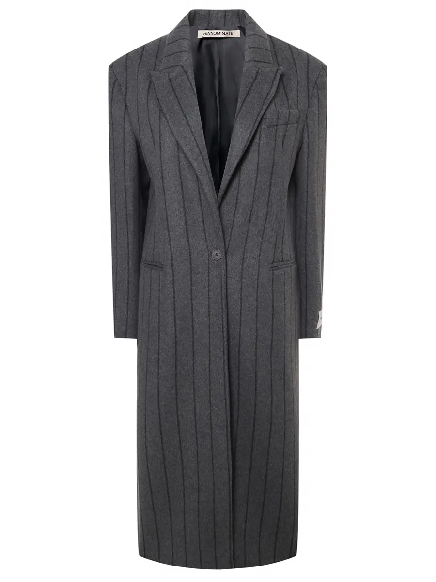 Пальто в полоску