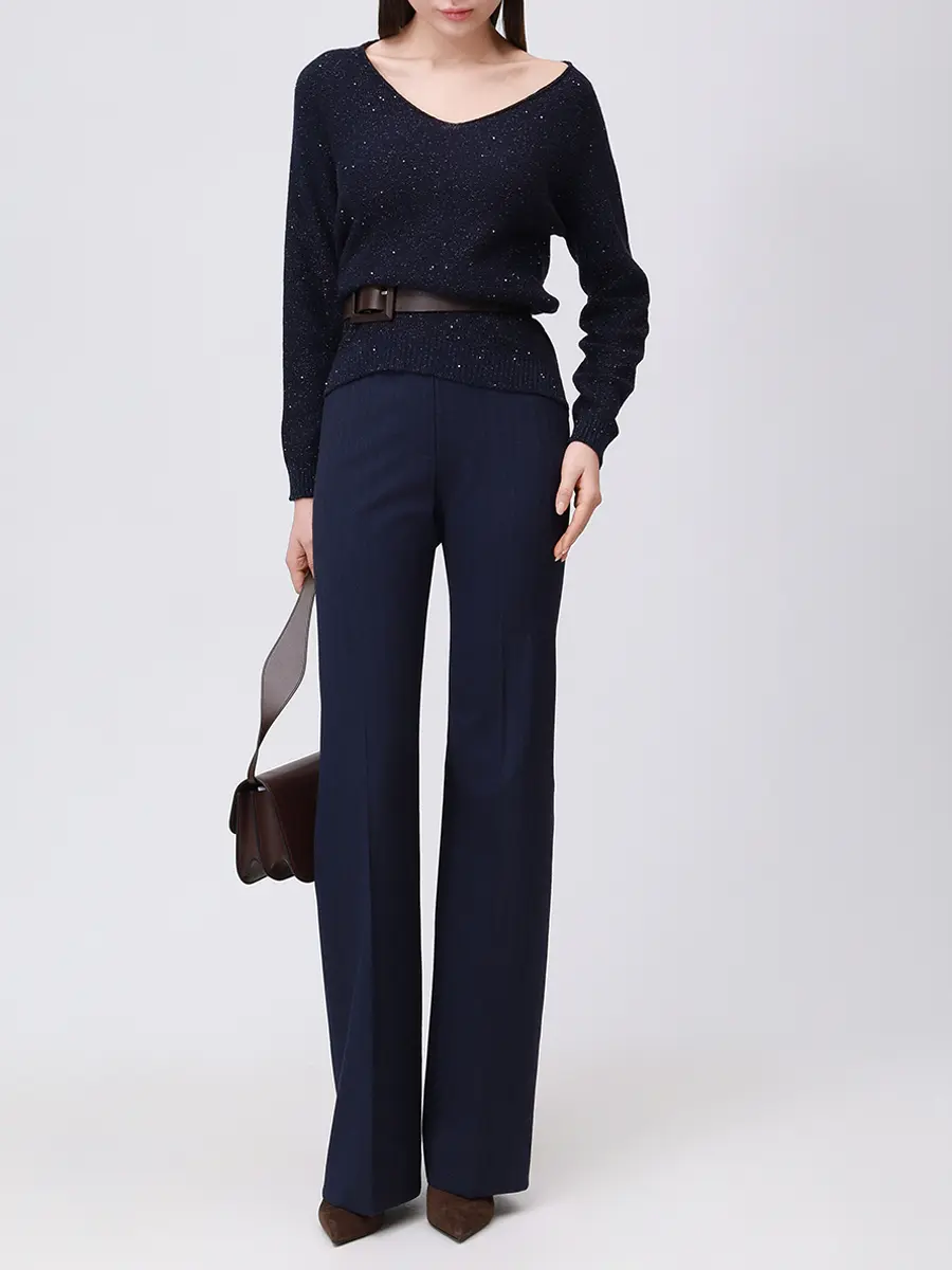 Пуловер из шерсти и кашемира