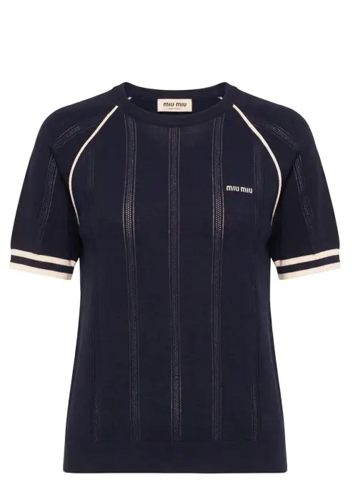 Джемпер хлопковый MIU MIU