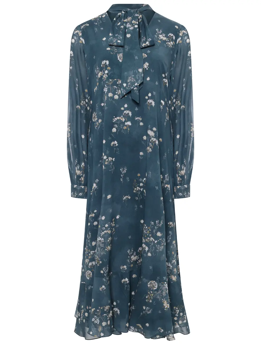 Платье шелковое