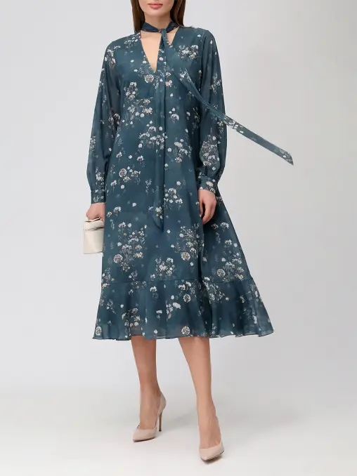 Платье шелковое OLOLOL