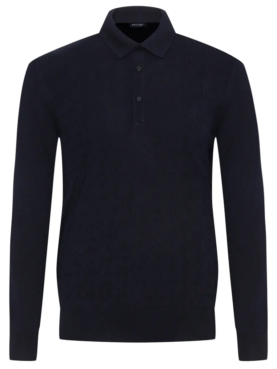 Поло из шерсти и шелка