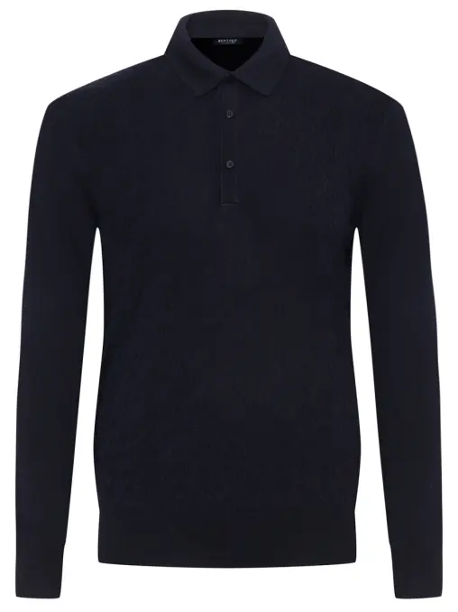 Поло из шерсти и шелка BERTOLO LUXURY MENSWEAR