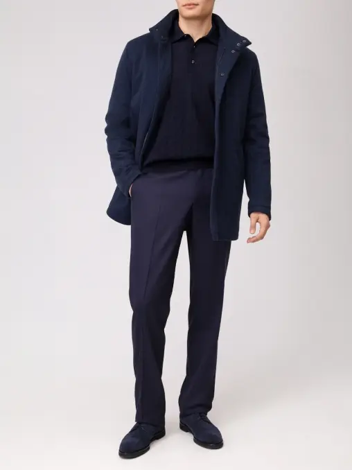 Поло из шерсти и шелка BERTOLO LUXURY MENSWEAR