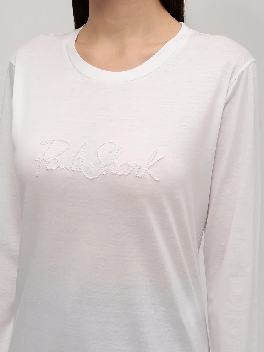 Лонгслив из хлопка и лиоцелла